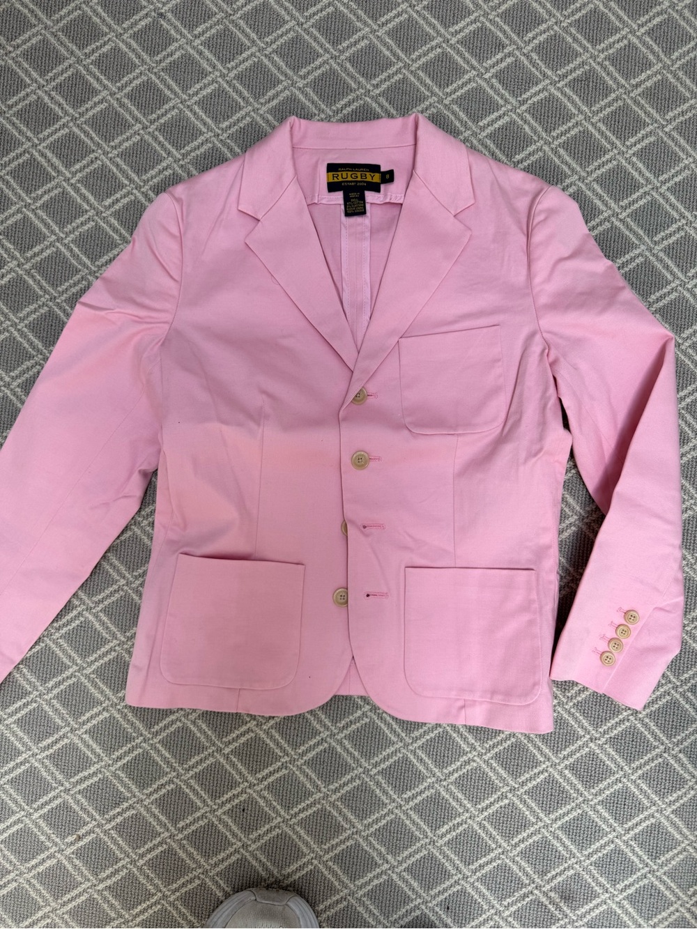 Rugby Ralph Lauren Light Pink Cotton Blazer